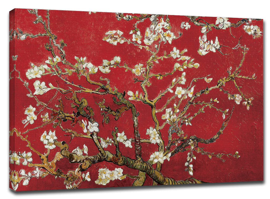 CNV233 - Van Gogh - Almond Blossom in Red, 24 x 36