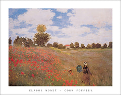 M131 - Monet - Corn Poppies 1873, 22 x 28