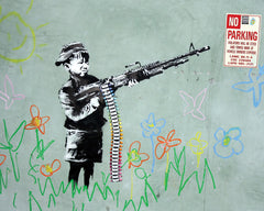 MP785 Banksy No Parking 16in x 20in