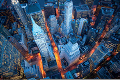 NY888 - Cameron Davidson, Aerial View of Wall Street, 24 x 36