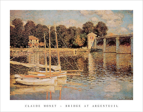 PM991 - Monet - Bridge at Argenteuil, 11 x 14