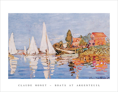 PM992 - Monet - Boats at Argenteuil, 11 x 14