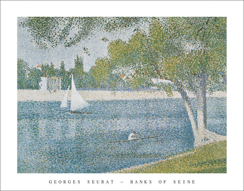 S103 - Seurat - Banks of the Seine, 22 x 28