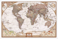 NY895 World Map 24in x 36in